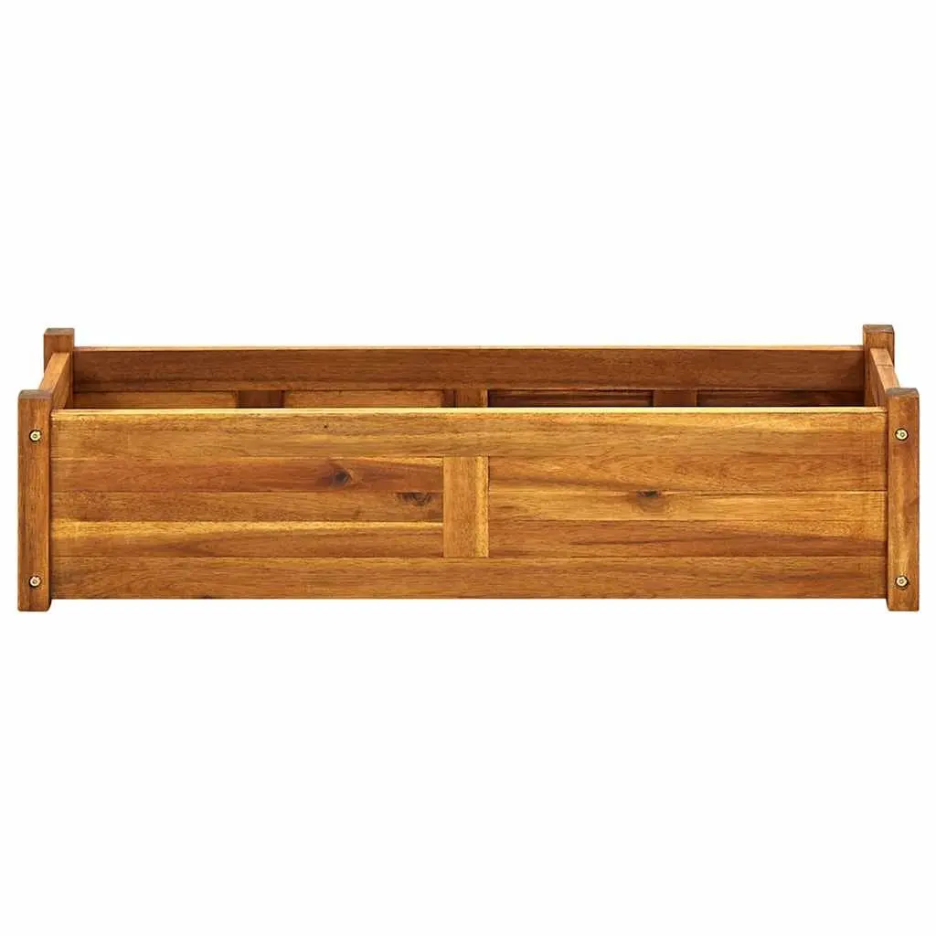 Garden Raised Bed Planter Box 100x30x25cm Outdoor Vegetable Herb Flower Planter