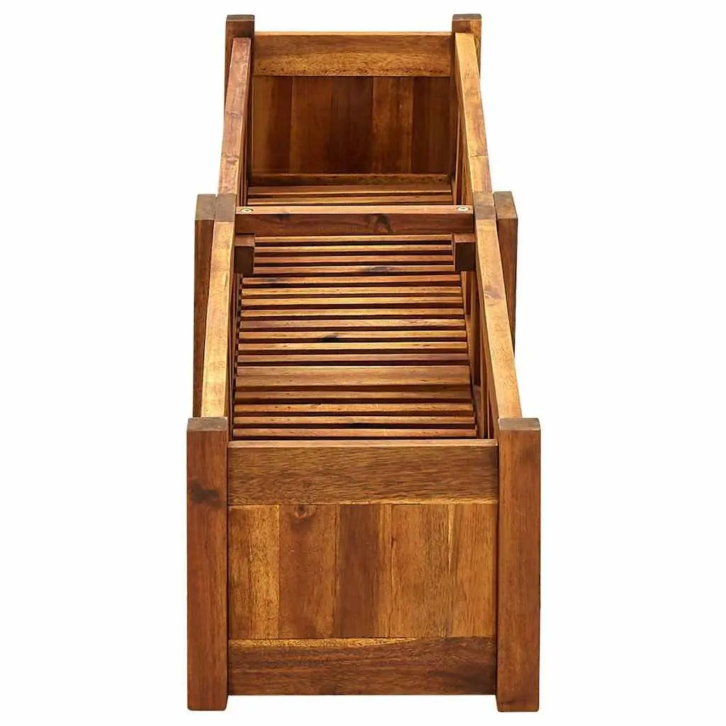 Wooden Raised Bed Planter Box Acacia 150x30x25cm Brown