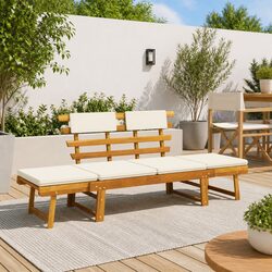 Practical 2-in-1 Garden Bench for Versatile Outdoor Use