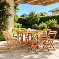 Drop Leaf Dining Table for Garden and Patio Use