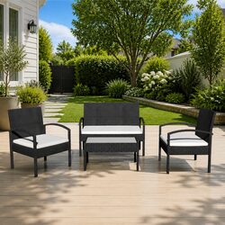 Functional 4 Piece Garden Lounge Set for Any Space