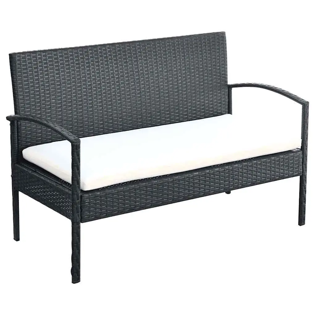 Garden Lounge Set 4 Piece Outdoor Sofa Chairs Coffee Table Patio Furniture