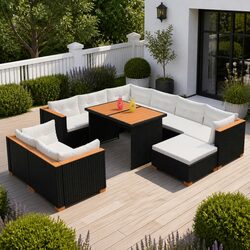 10-Piece Patio Lounge Set for Outdoor Living