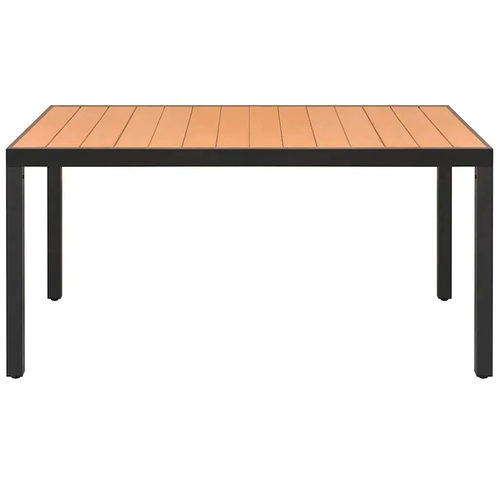 Brown Garden Table 150x90x74 cm for Outdoor Use