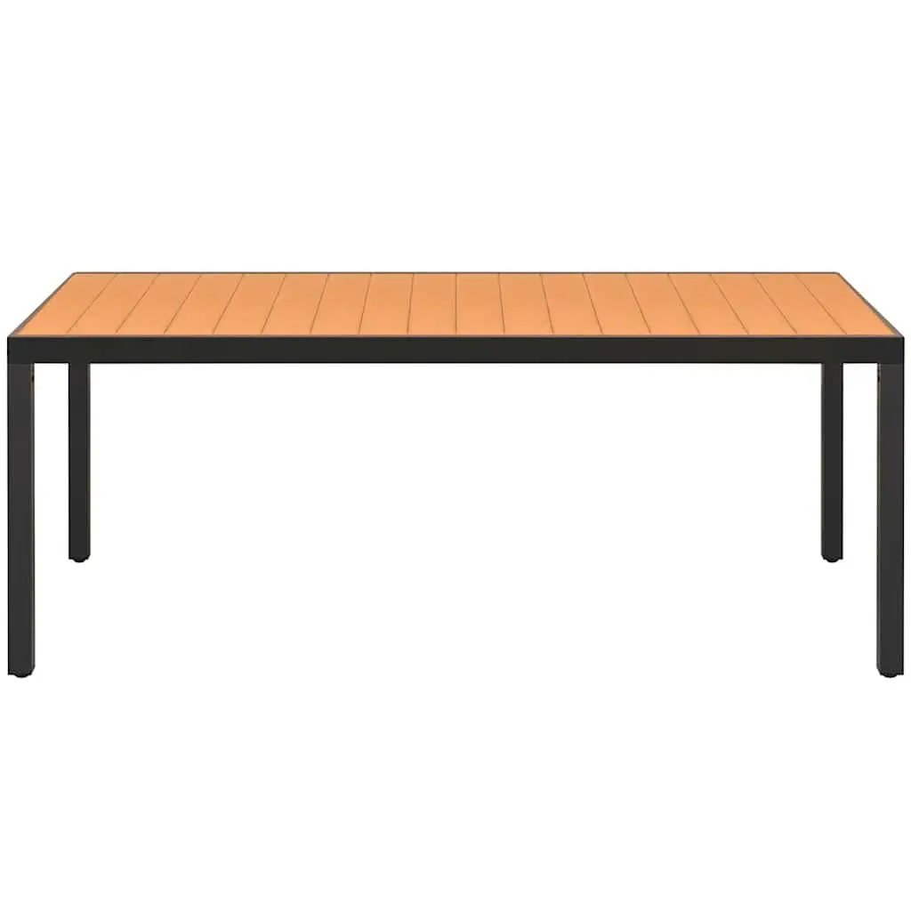 Outdoor Table WPC Brown 185x90x74cm Weather-Resistant Sturdy Frame