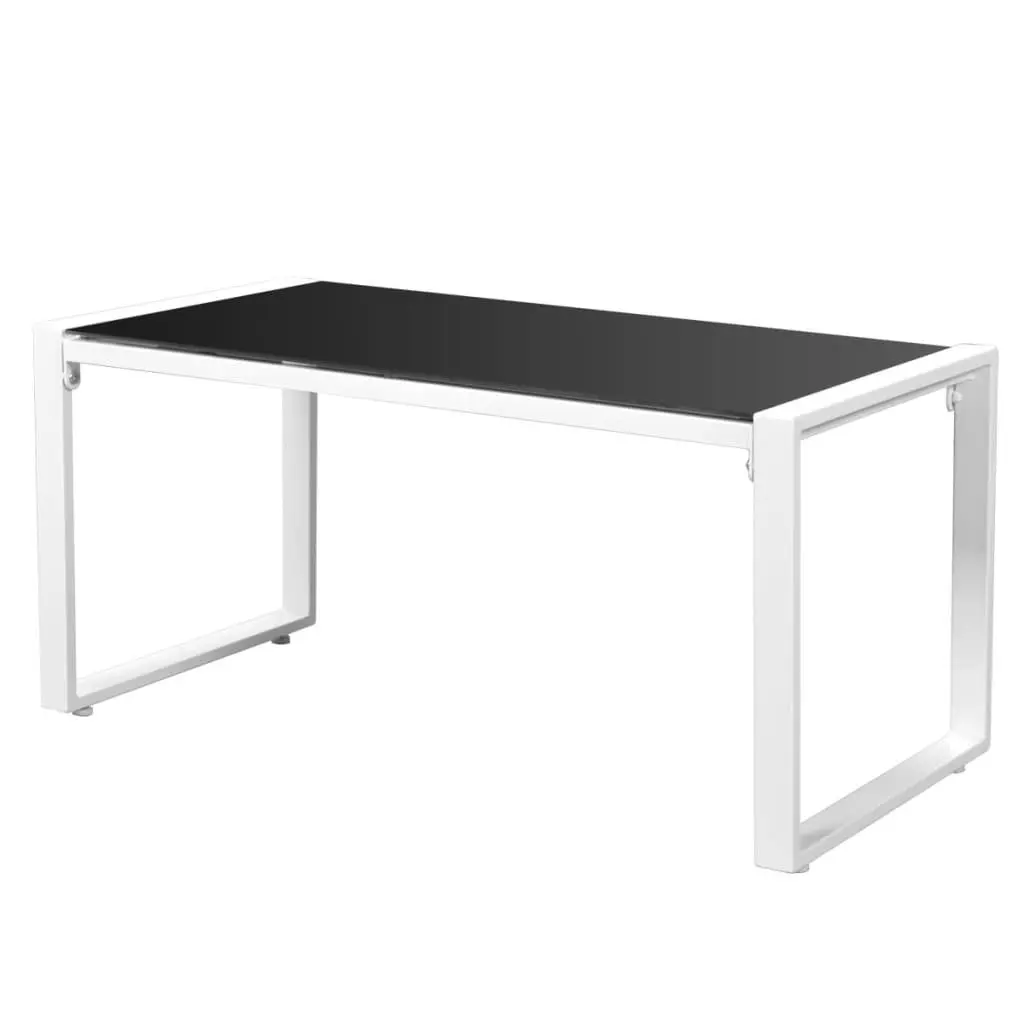 Outdoor Lounge Set Powder-Coated Steel Frame Textilene Seats 4 Piece White