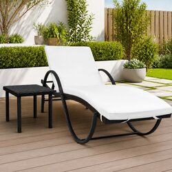Practical Sun Lounger for Garden and Patio Use