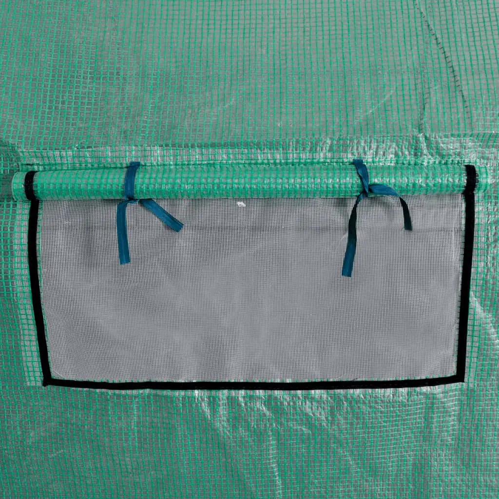 Polytunnel Greenhouse Walk-in 18m² Portable Steel Frame Garden Plant Protection