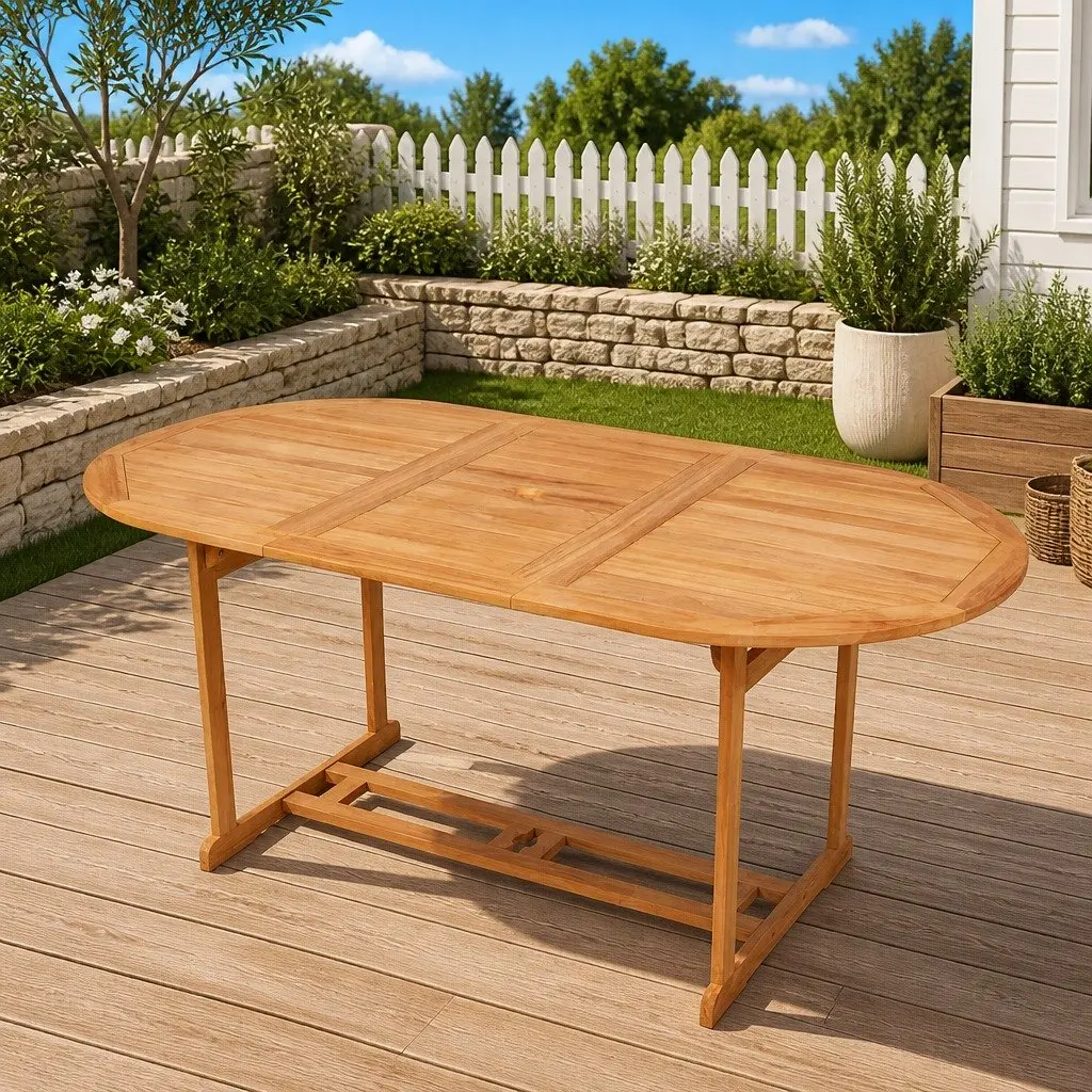 Teak Dining Table for Garden or Patio Use