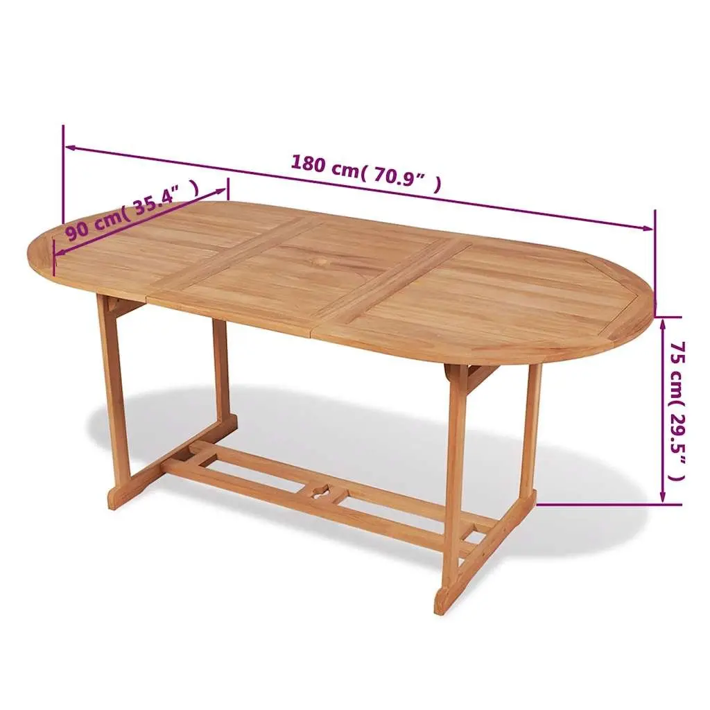 Teak Dining Table for Garden or Patio Use