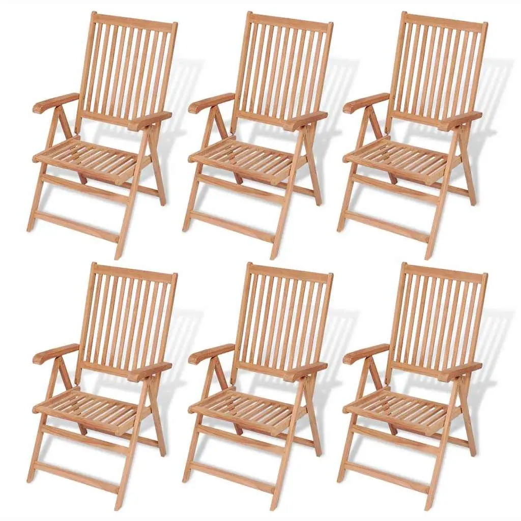 7-Piece Outdoor Dining Set with Folding Chairs