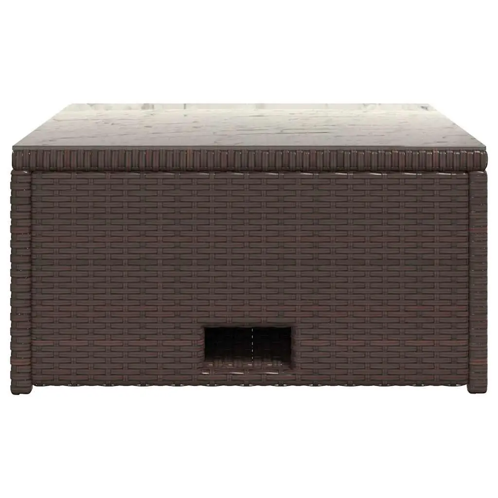 4 Piece Rattan Lounge Set for Outdoor Use
