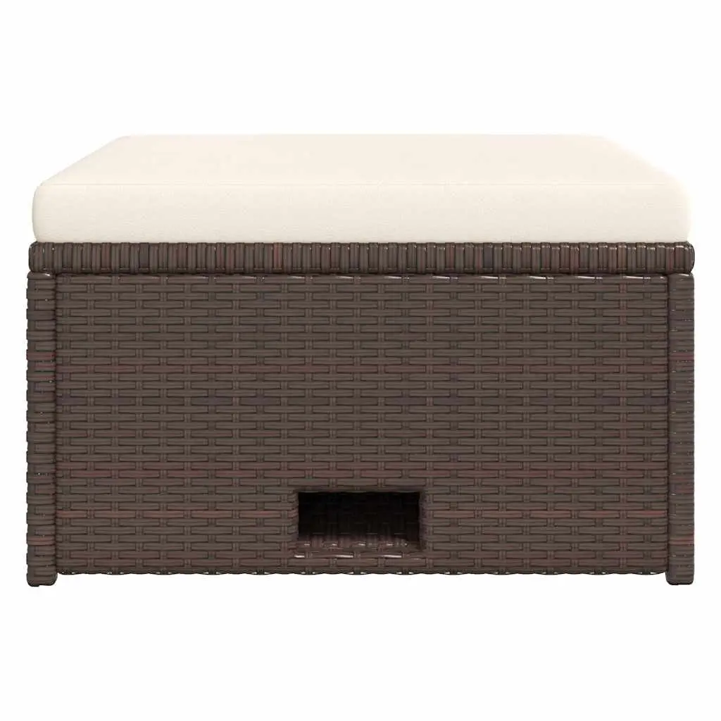 4 Piece Rattan Lounge Set for Outdoor Use