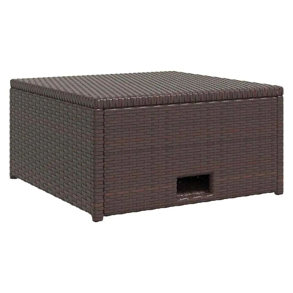 4 Piece Rattan Lounge Set for Outdoor Use