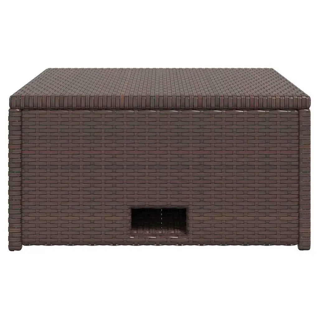 4 Piece Rattan Lounge Set for Outdoor Use