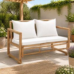 Practical Bamboo Garden Bench for Outdoor Relaxation