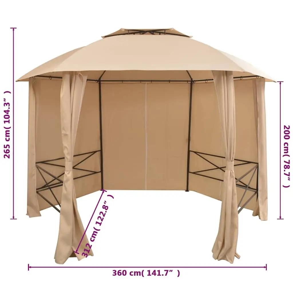Hexagonal Gazebo for Outdoor Events