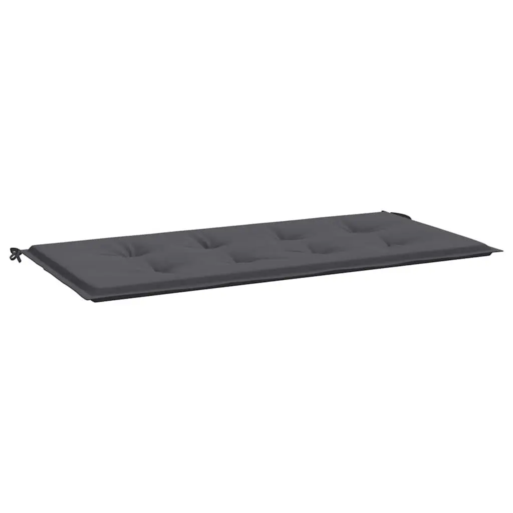 Outdoor Cushion Oxford Fabric Anthracite 100x50x3cm Soft Foam Filling Non-Slip for Garden Bench Patio Furniture