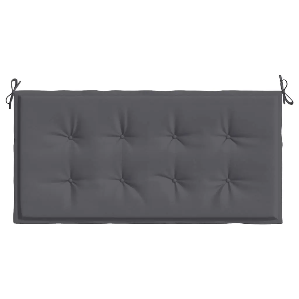 Outdoor Cushion Oxford Fabric Anthracite 100x50x3cm Soft Foam Filling Non-Slip for Garden Bench Patio Furniture