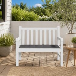 Practical Anthracite Cushion for Your Bench 120x50x3cm