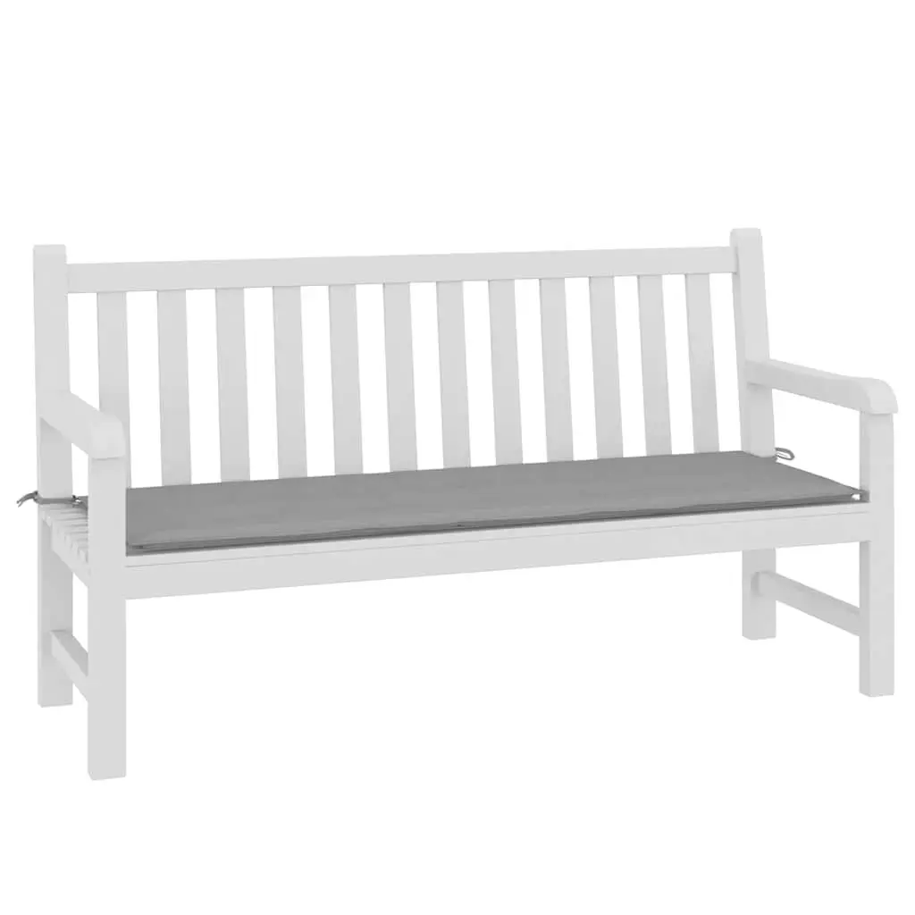 Outdoor Seat Pad Cushion Oxford Fabric Grey 150x50x3cm Foam Filling Non-Slip Garden Bench Cushion for Patio and Indoor Use