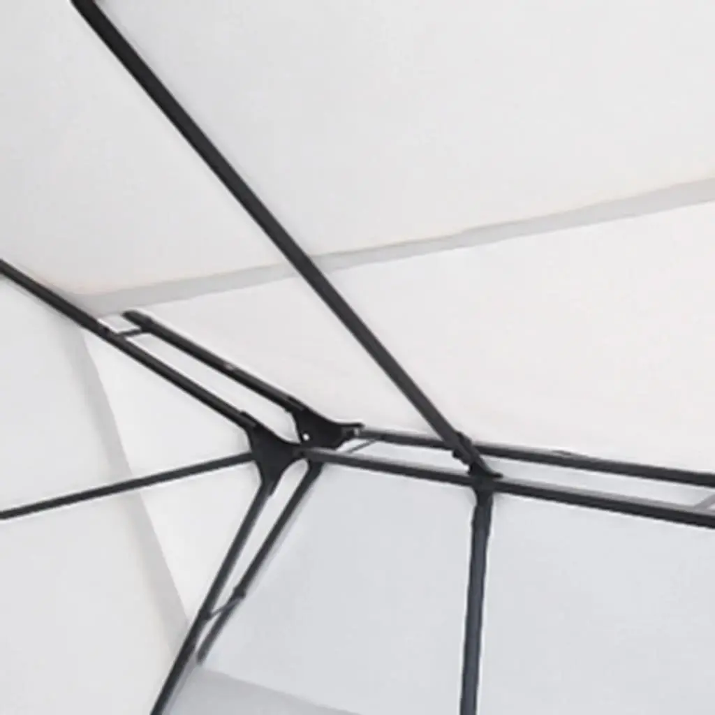 Outdoor Gazebo Steel Frame 3x4 m White Vented Canopy Garden Party Tent Shade Structure