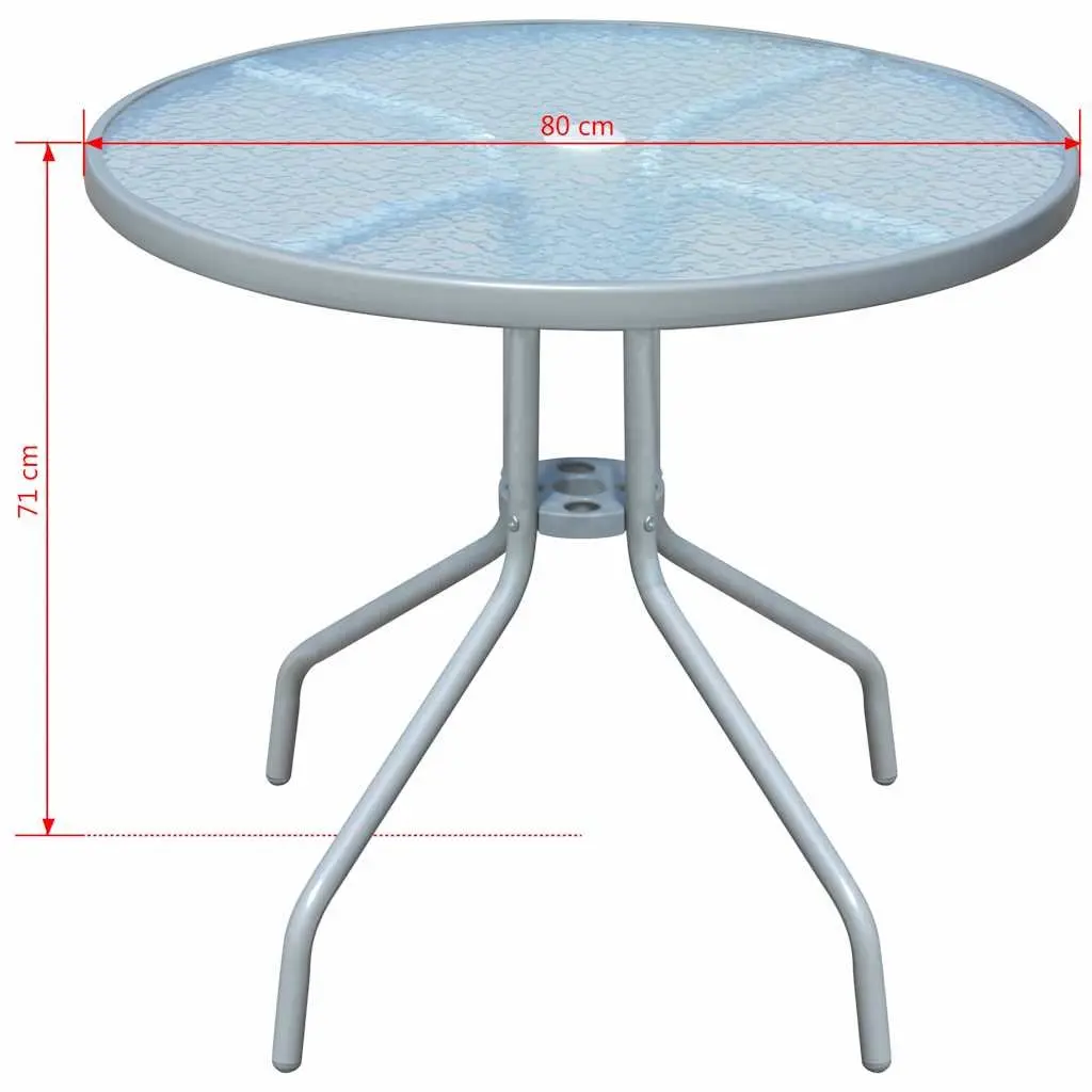Outdoor Dining Set 5 Piece Garden Furniture Table 4 Stackable Chairs Patio