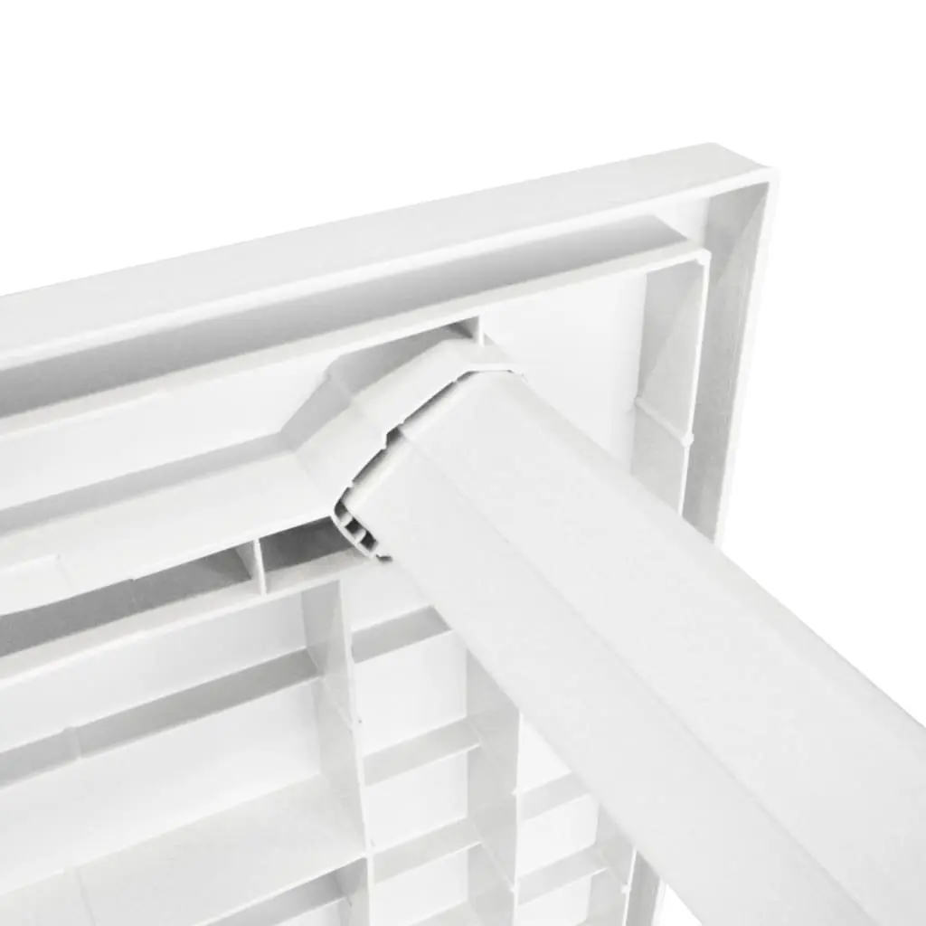 Outdoor Dining Table Plastic White 126x76x72cm Lightweight Weather-Resistant with Umbrella Hole