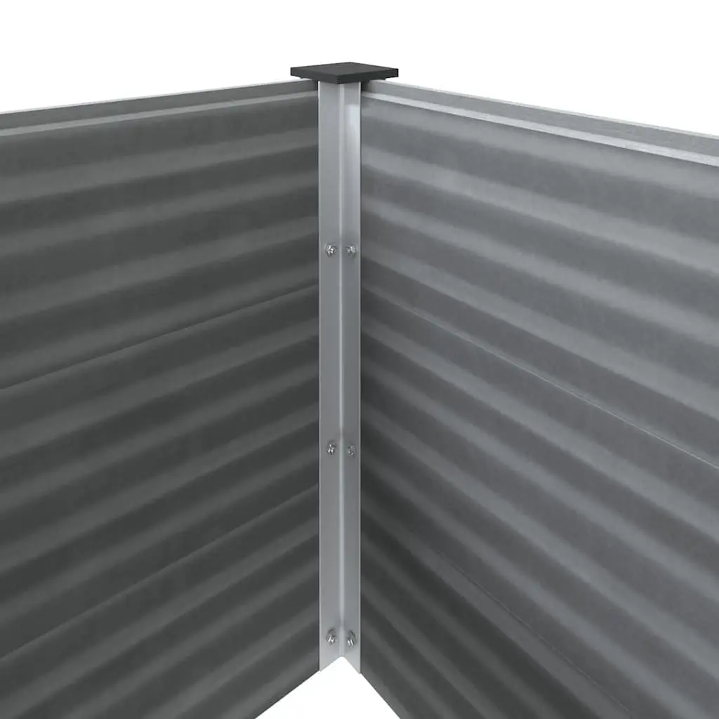 Garden Raised Bed Planter Outdoor Flower Plant Box 150x50x54cm Grey