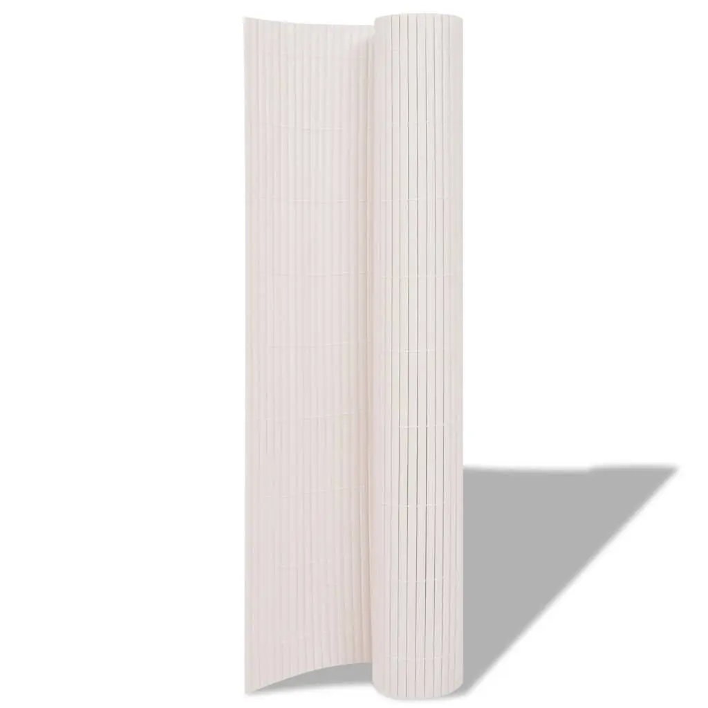 Garden Fence Panel PVC Outdoor Privacy Enclosure White 150cm x 300cm