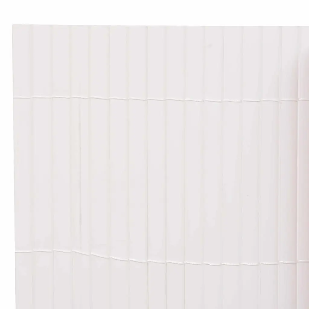 Garden Fence Panel PVC 150 x 500 cm White Outdoor Patio Enclosure Barrier