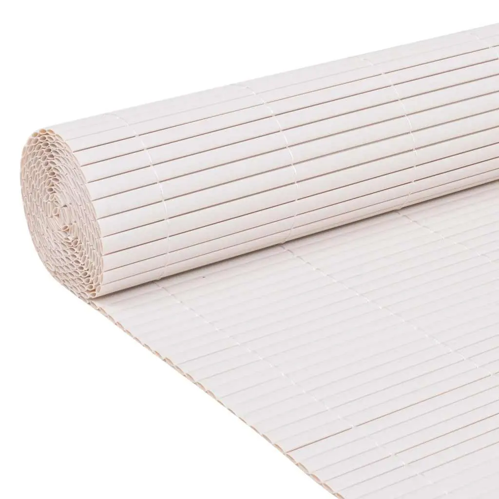 Garden Fence Panel PVC 150 x 500 cm White Outdoor Patio Enclosure Barrier