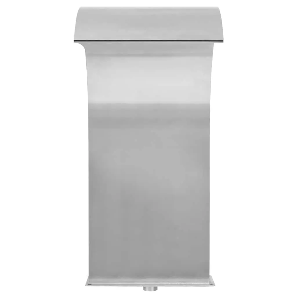 Stainless Steel Decorative Water Feature Pool Fountain for Garden Pond Silver 45x30x65cm