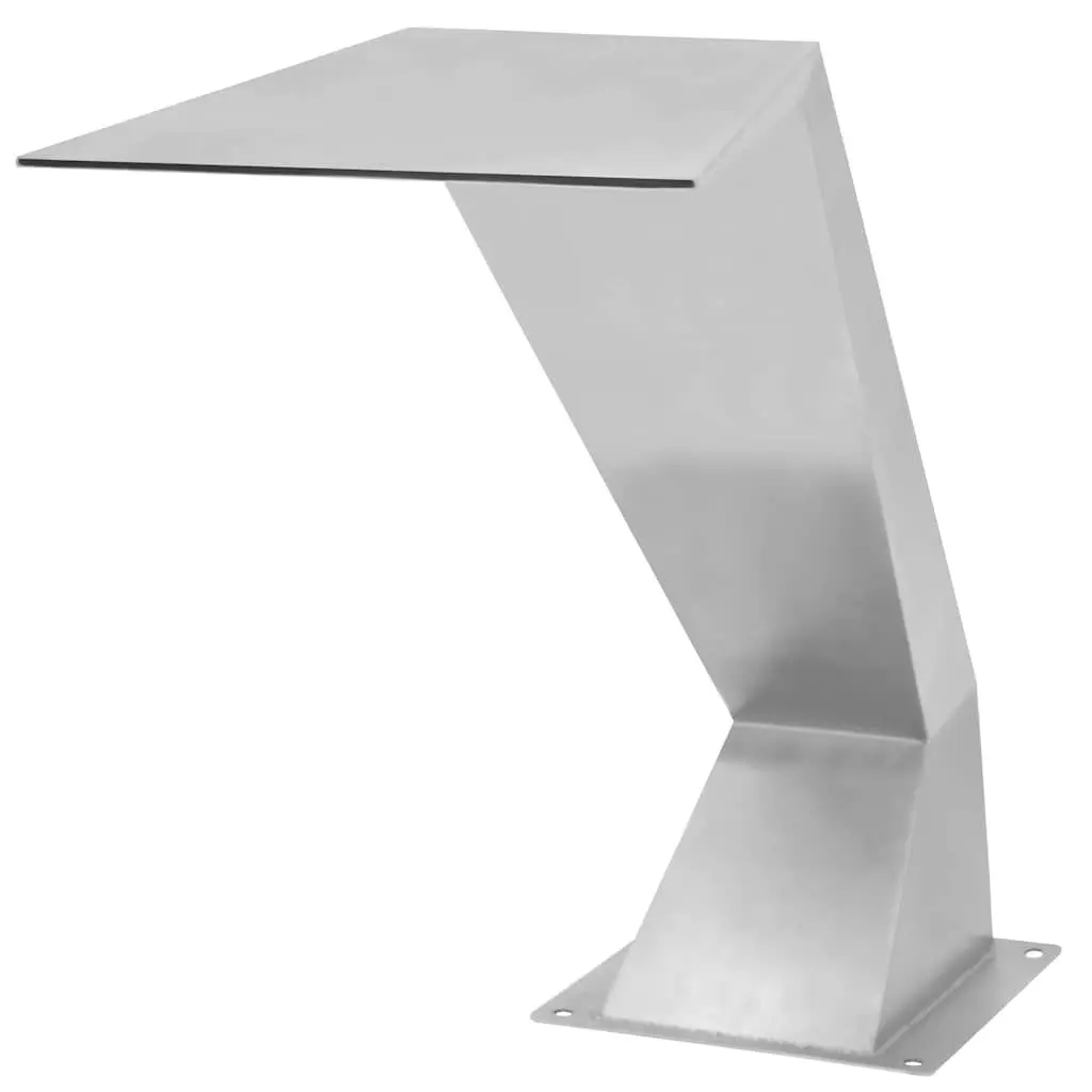 Pool Fountain Silver Stainless Steel Water Feature Garden Pond Outdoor