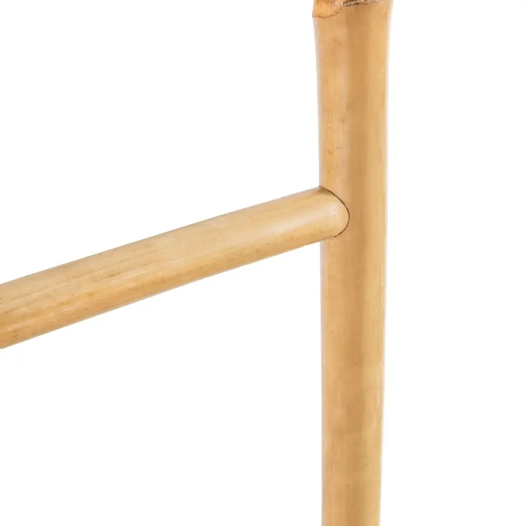 Bamboo Towel Ladder Freestanding 150cm Brown 5 Rungs Bathroom Home Decor