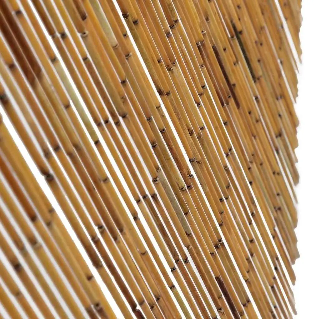 Insect Door Curtain Bamboo Brown 100x220 cm Entrance Privacy Heat Insulation