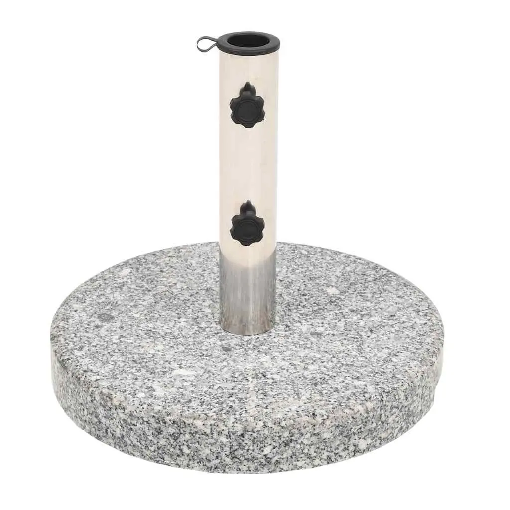 20 kg Round Granite Parasol Base for Outdoor Use