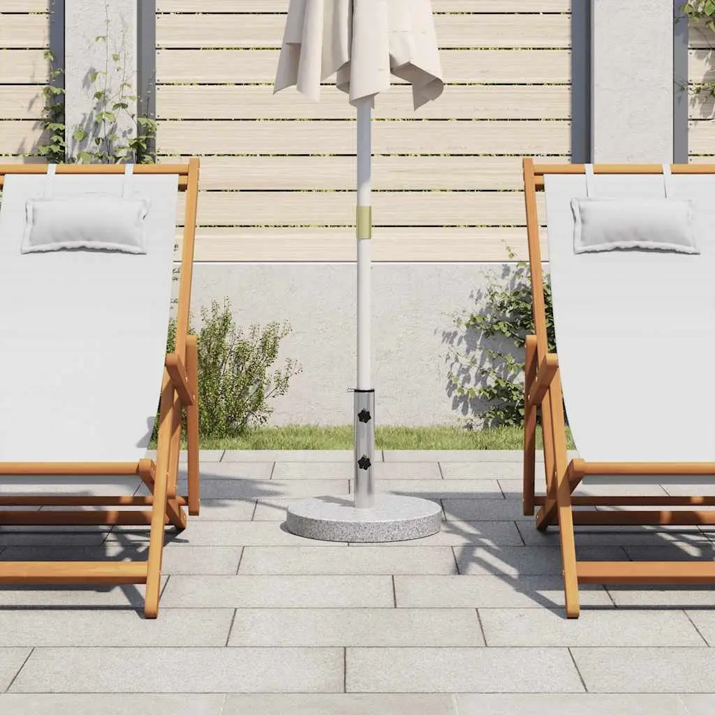 20 kg Round Granite Parasol Base for Outdoor Use