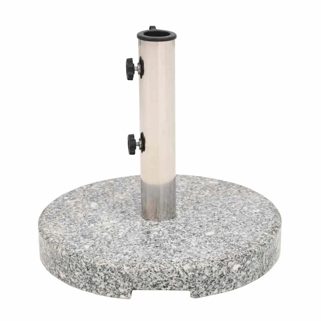 20 kg Round Granite Parasol Base for Outdoor Use