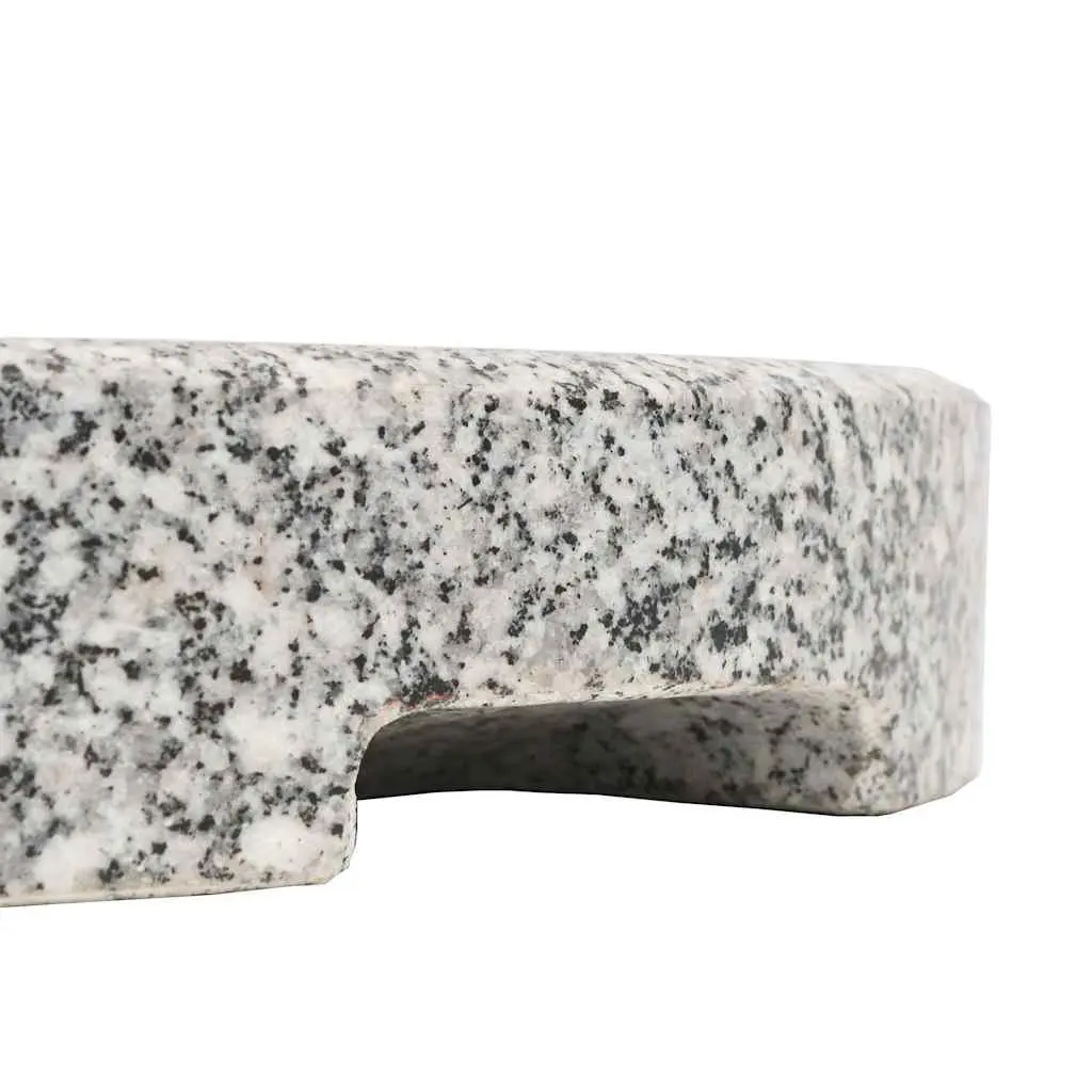 20 kg Round Granite Parasol Base for Outdoor Use