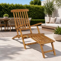 Perfect Wooden Deck Chair for Your Garden or Patio