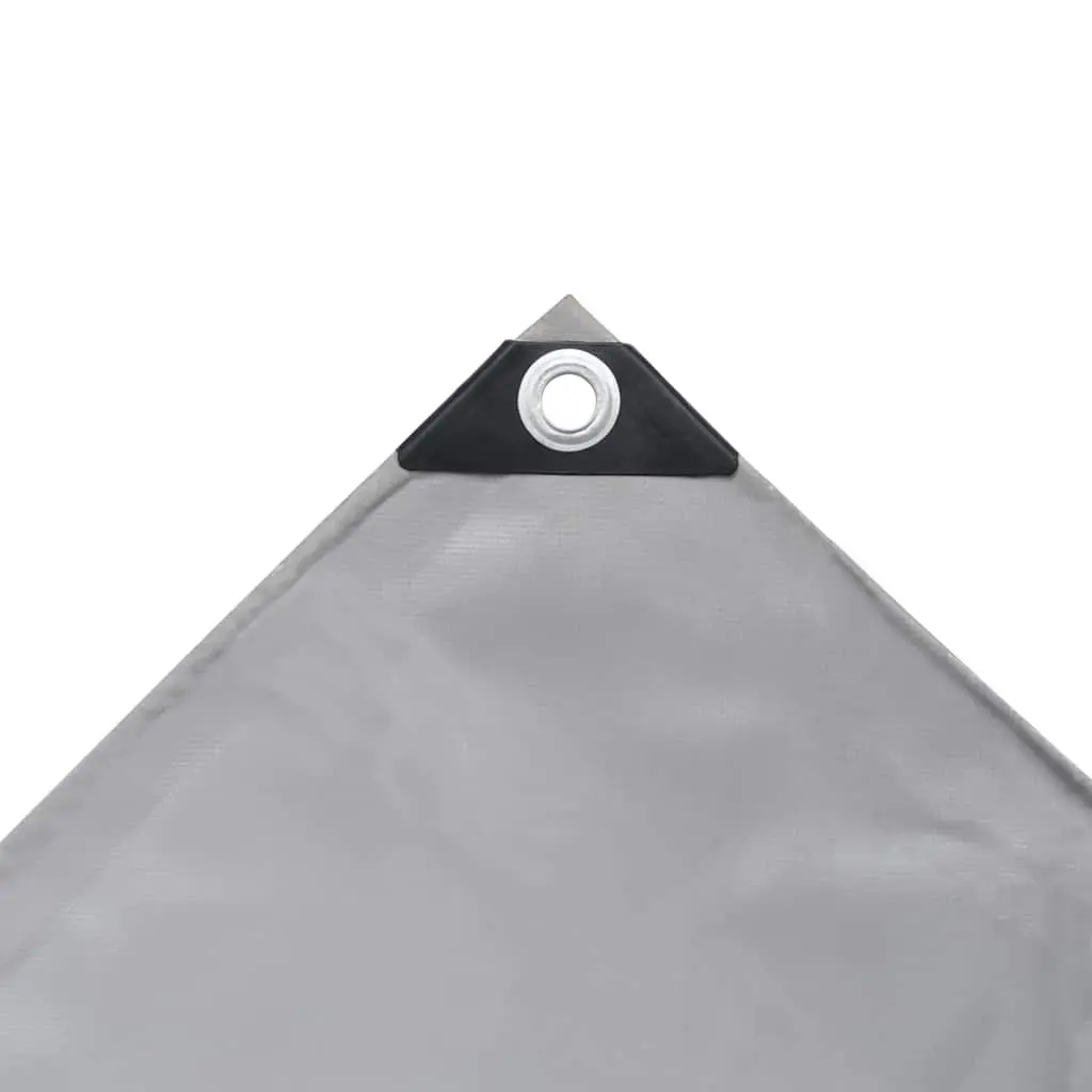 Heavy-Duty Tarpaulin Waterproof 3x6 m Grey PVC Coated Cover