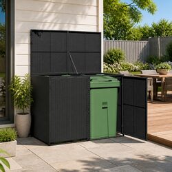 Functional Outdoor Bin Storage Shed for Practical Use