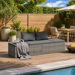 Versatile Grey Outdoor Lounge Bed for Your Garden