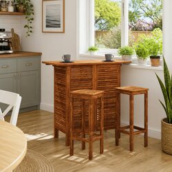Practical Wooden Bar Table and Chairs for Any Setting