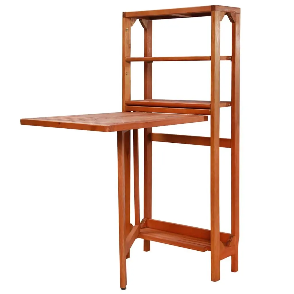 3 Piece Folding Bistro Set Outdoor Furniture Brown Wooden Garden Patio Chairs