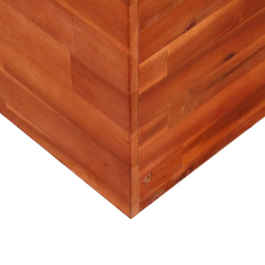Garden Raised Bed Planter Wooden Acacia 200 x 50 x 50 cm Brown