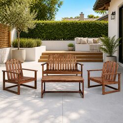 Versatile 4 Piece Outdoor Lounge Set for Your Patio