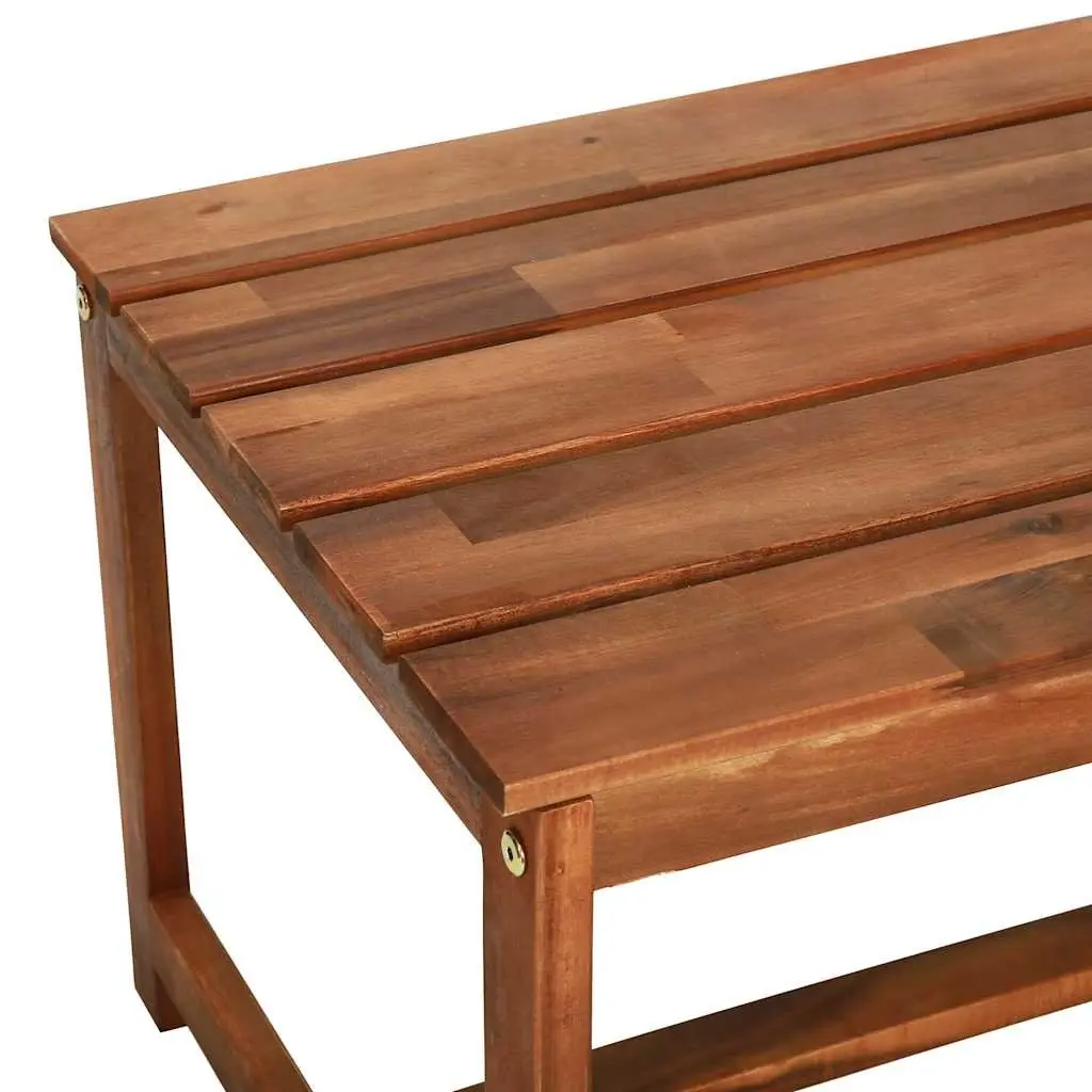 4 Piece Outdoor Lounge Set Brown Solid Acacia Wood Garden Patio Furniture