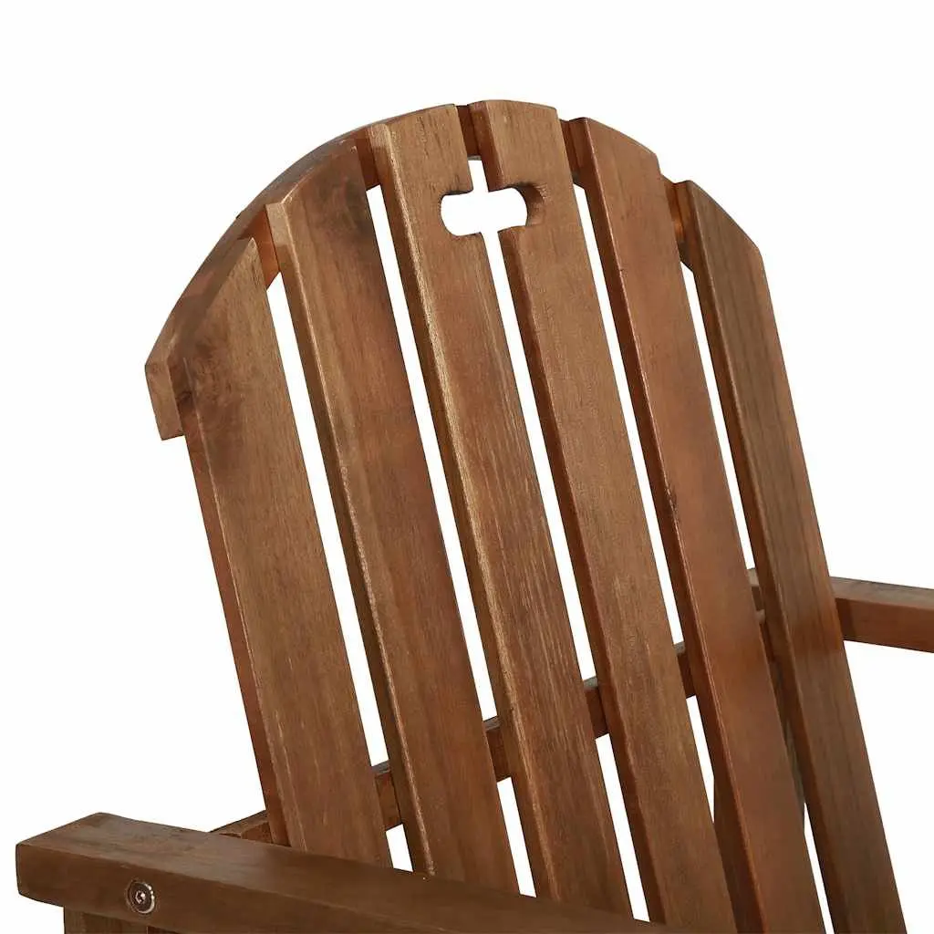 4 Piece Outdoor Lounge Set Brown Solid Acacia Wood Garden Patio Furniture